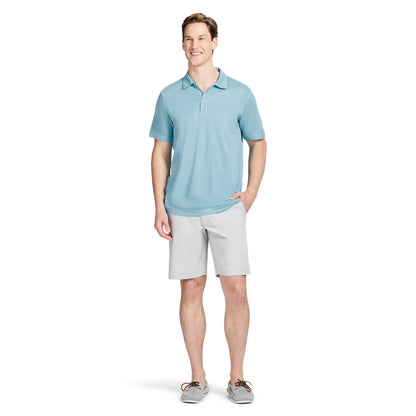 Izod DOCKSIDE S/S SLUB POLO - MILKY BLUE