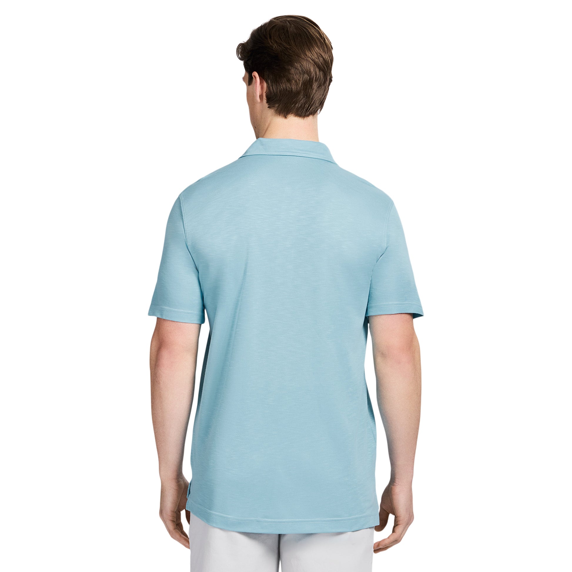 Izod DOCKSIDE S/S SLUB POLO - MILKY BLUE