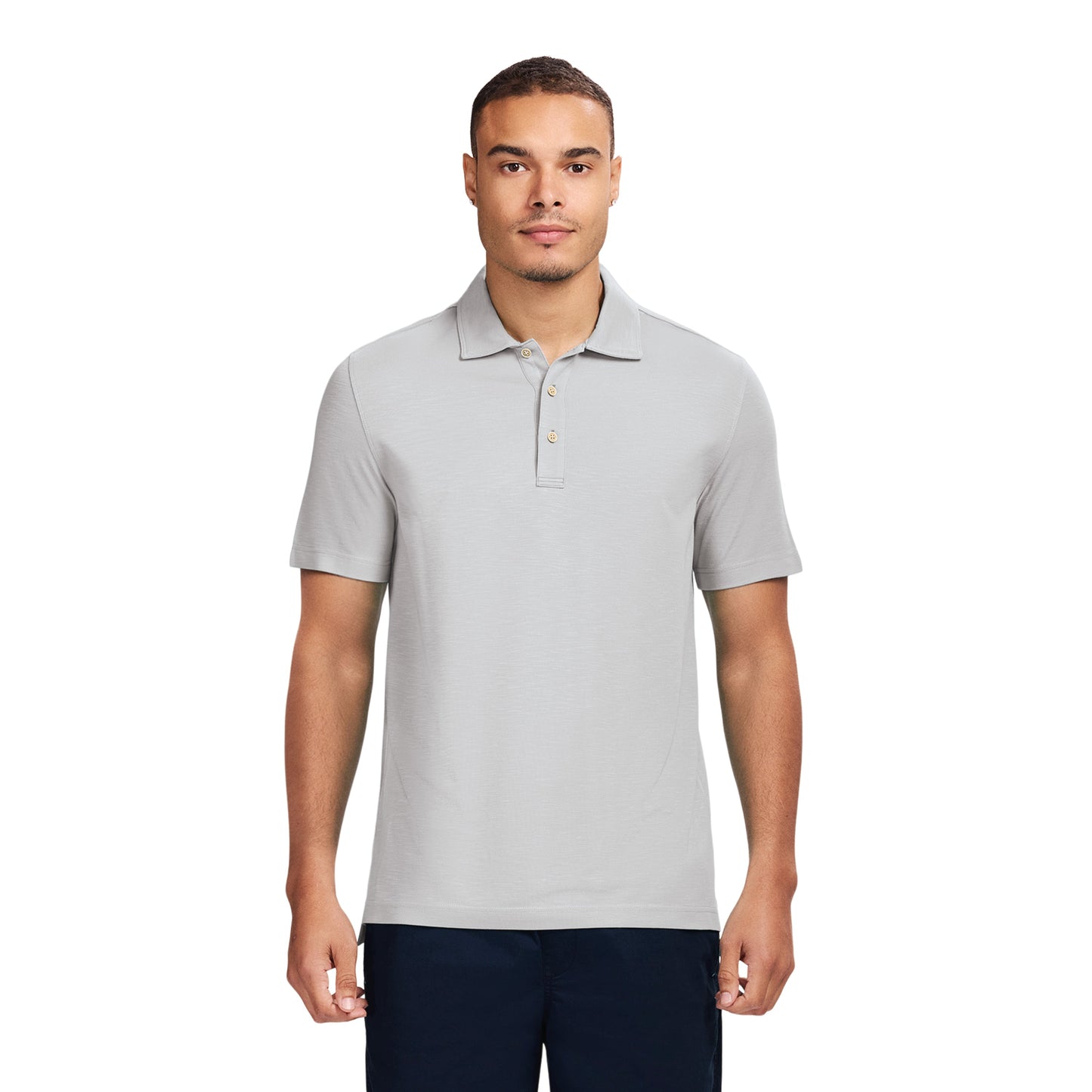 Izod DOCKSIDE S/S SLUB POLO - HARBOR MIST