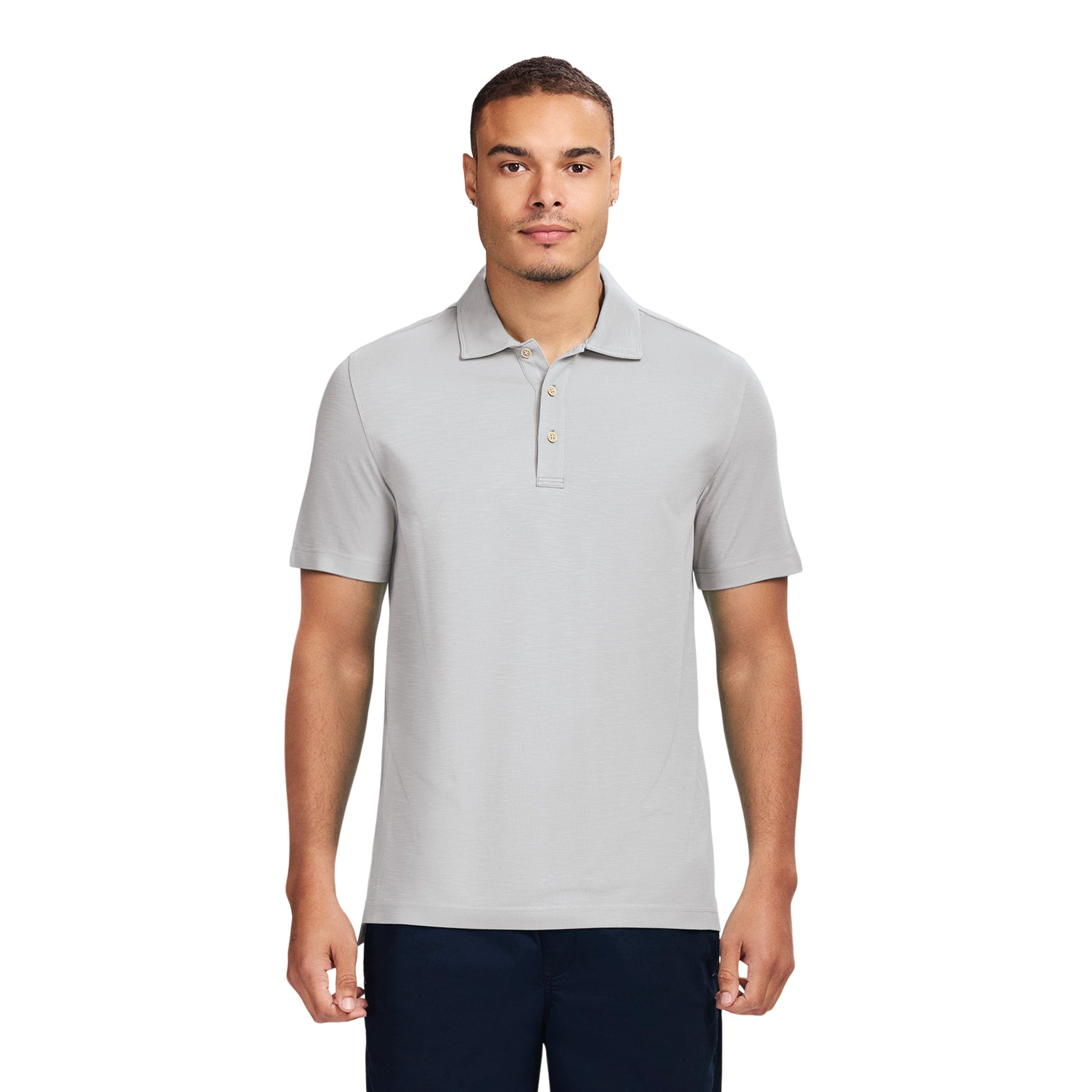 Izod DOCKSIDE S/S SLUB POLO - HARBOR MIST