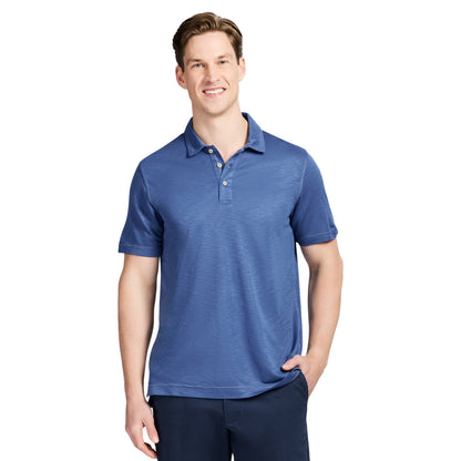 Izod DOCKSIDE S/S SLUB POLO - TRUE NAVY