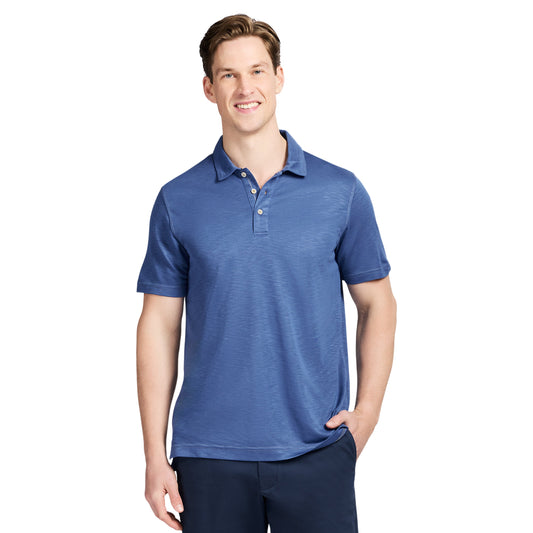 Izod DOCKSIDE S/S SLUB POLO - TRUE NAVY