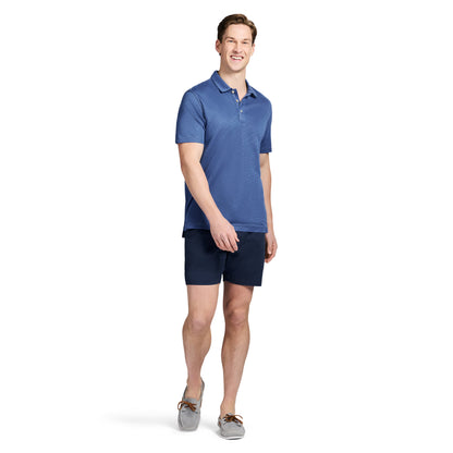 Izod DOCKSIDE S/S SLUB POLO - TRUE NAVY