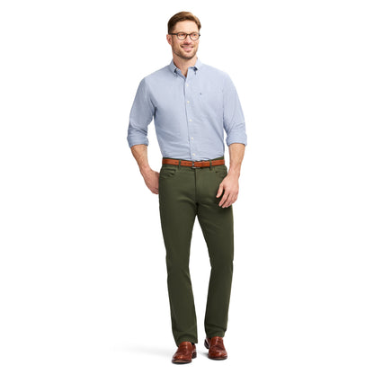Izod Oxford Long Sleeve Button Down Shirt - Th Cobalt