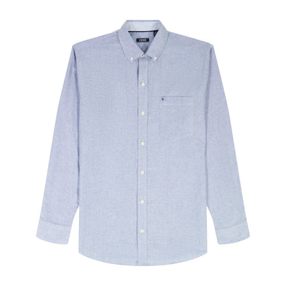 Izod Oxford Long Sleeve Button Down Shirt - Th Cobalt