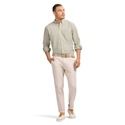 Izod Oxford Long Sleeve Button Down Shirt - Thyme