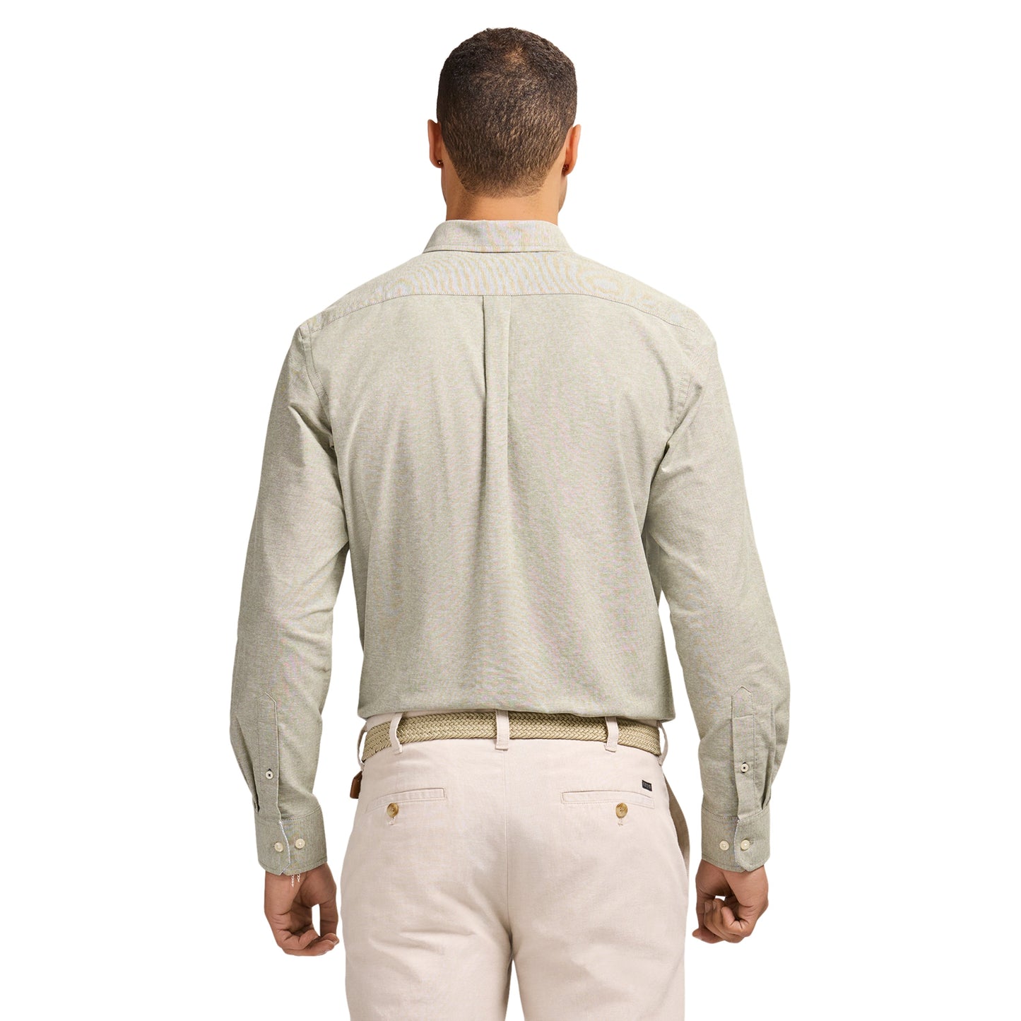 Izod Oxford Long Sleeve Button Down Shirt - Thyme