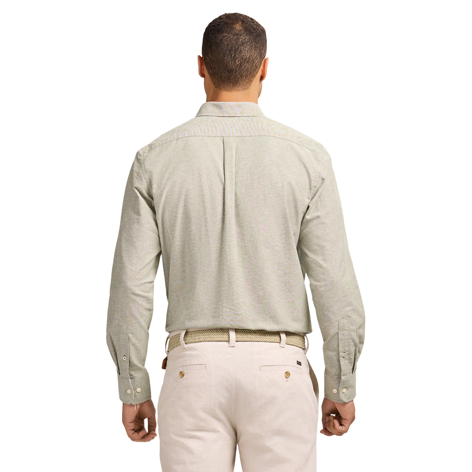 Izod Oxford Long Sleeve Button Down Shirt - Thyme