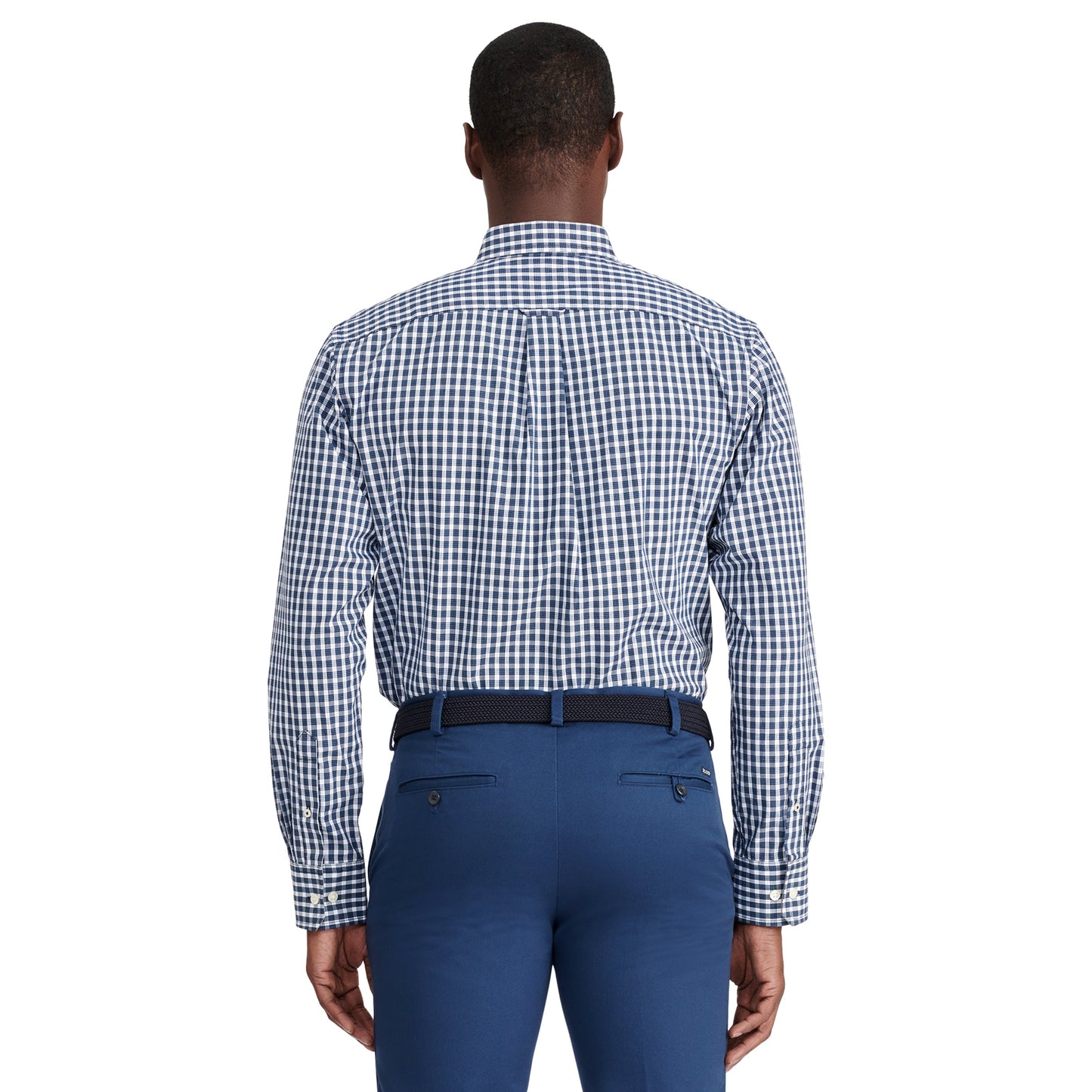 Izod Performance Comfort L/S Plaid Shirt - Black