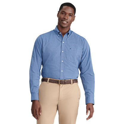 Izod Performance Comfort L/S Shirt - Estate Blue