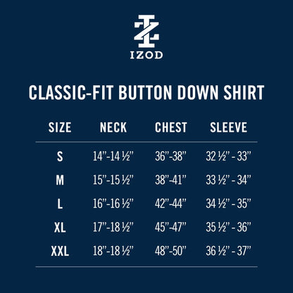 Izod Performance Comfort L/S Shirt - Estate Blue