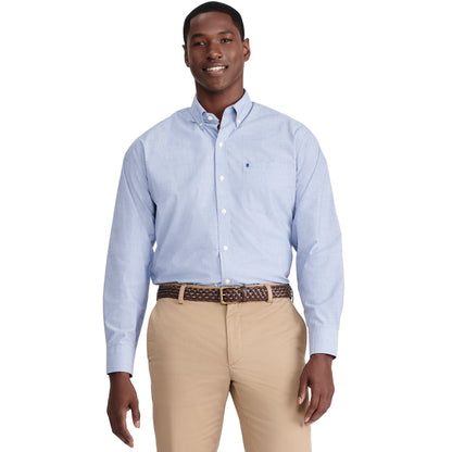 Izod Performance Comfort L/S Shirt - Mazarine Blue