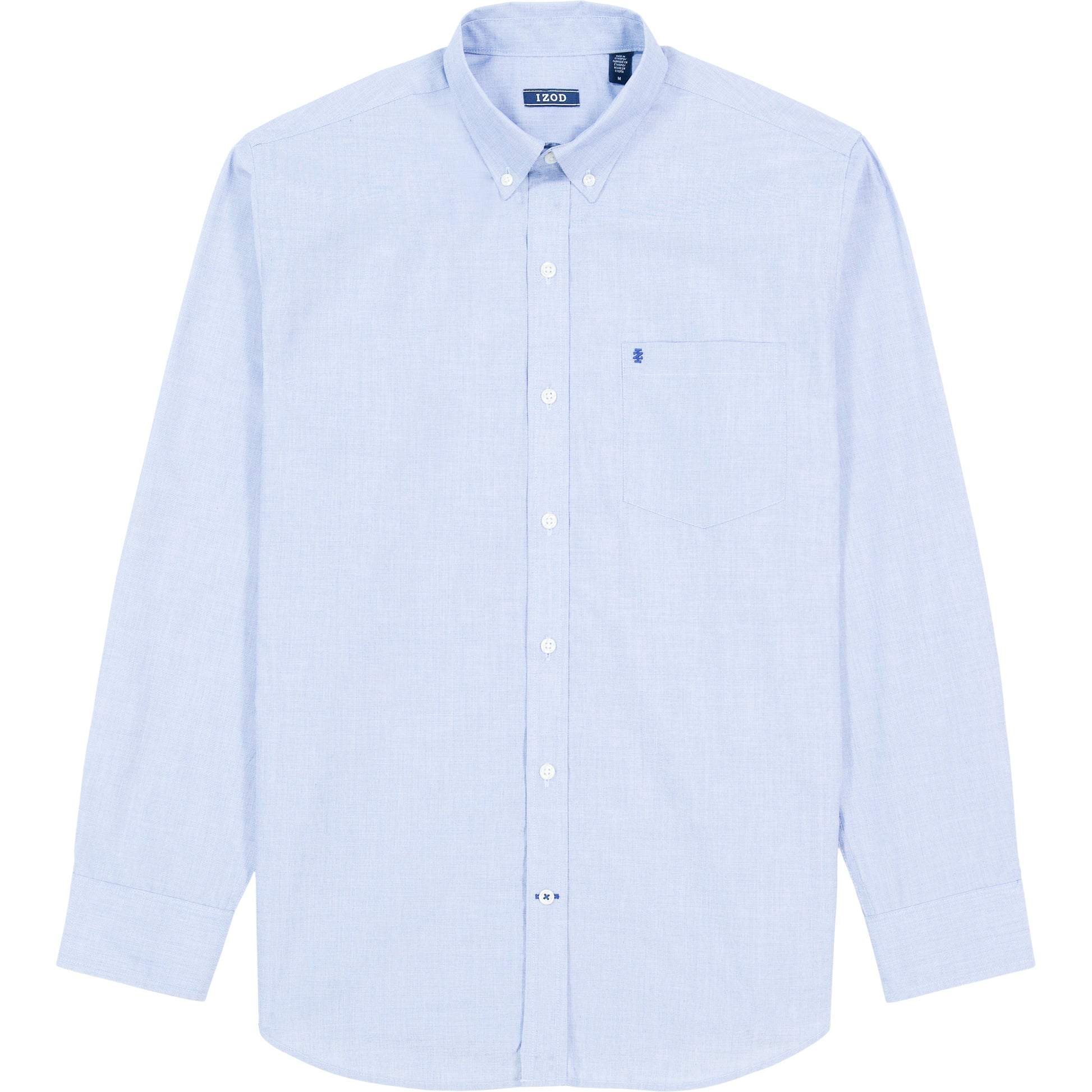 Izod Performance Comfort L/S Shirt - Mazarine Blue