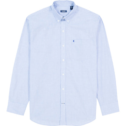 Izod Performance Comfort L/S Shirt - Mazarine Blue