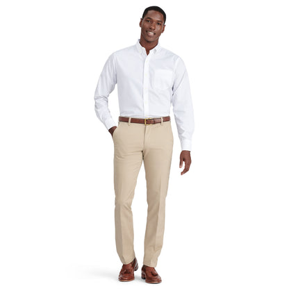 Izod Performance Comfort L/S Shirt - Bright White
