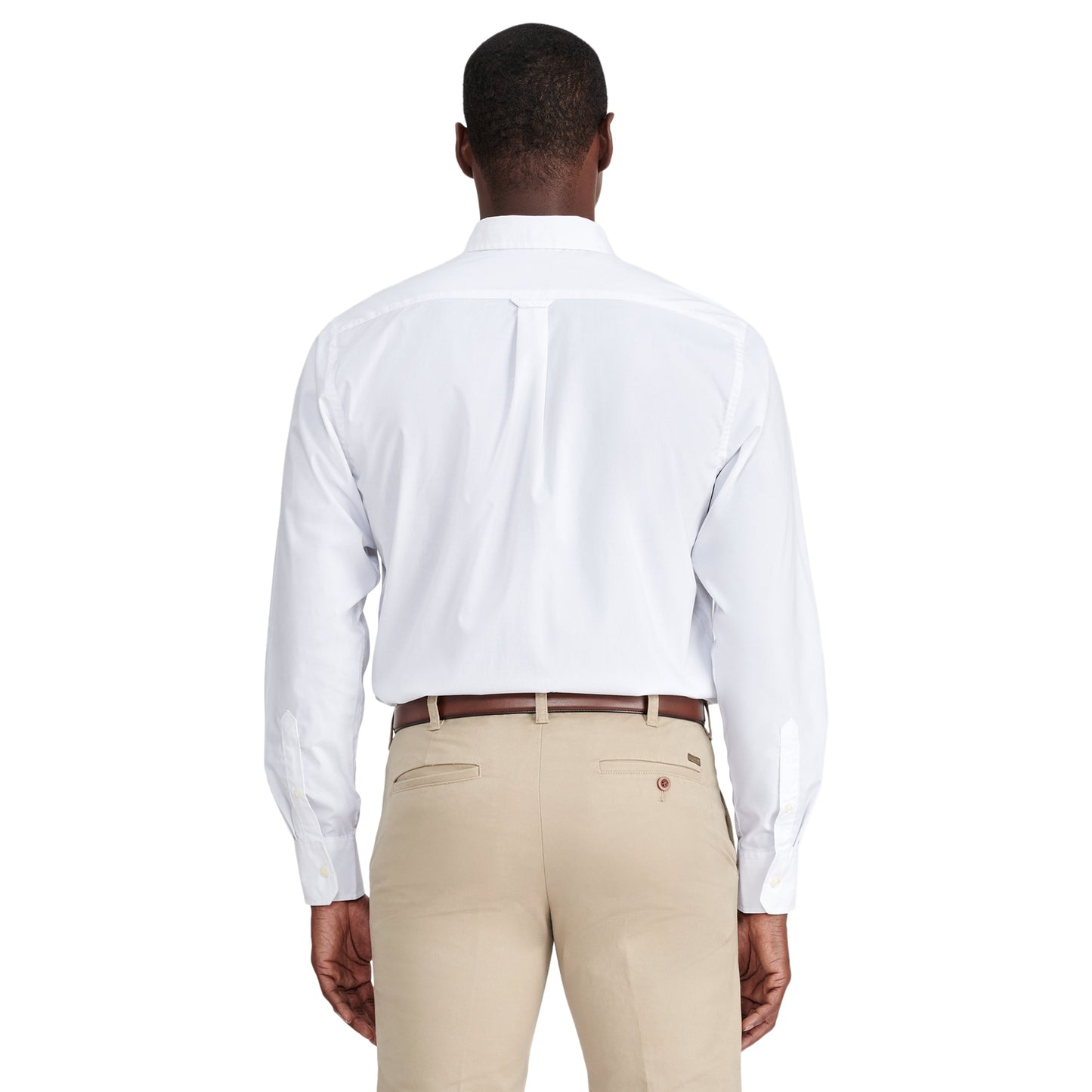 Izod Performance Comfort L/S Shirt - Bright White