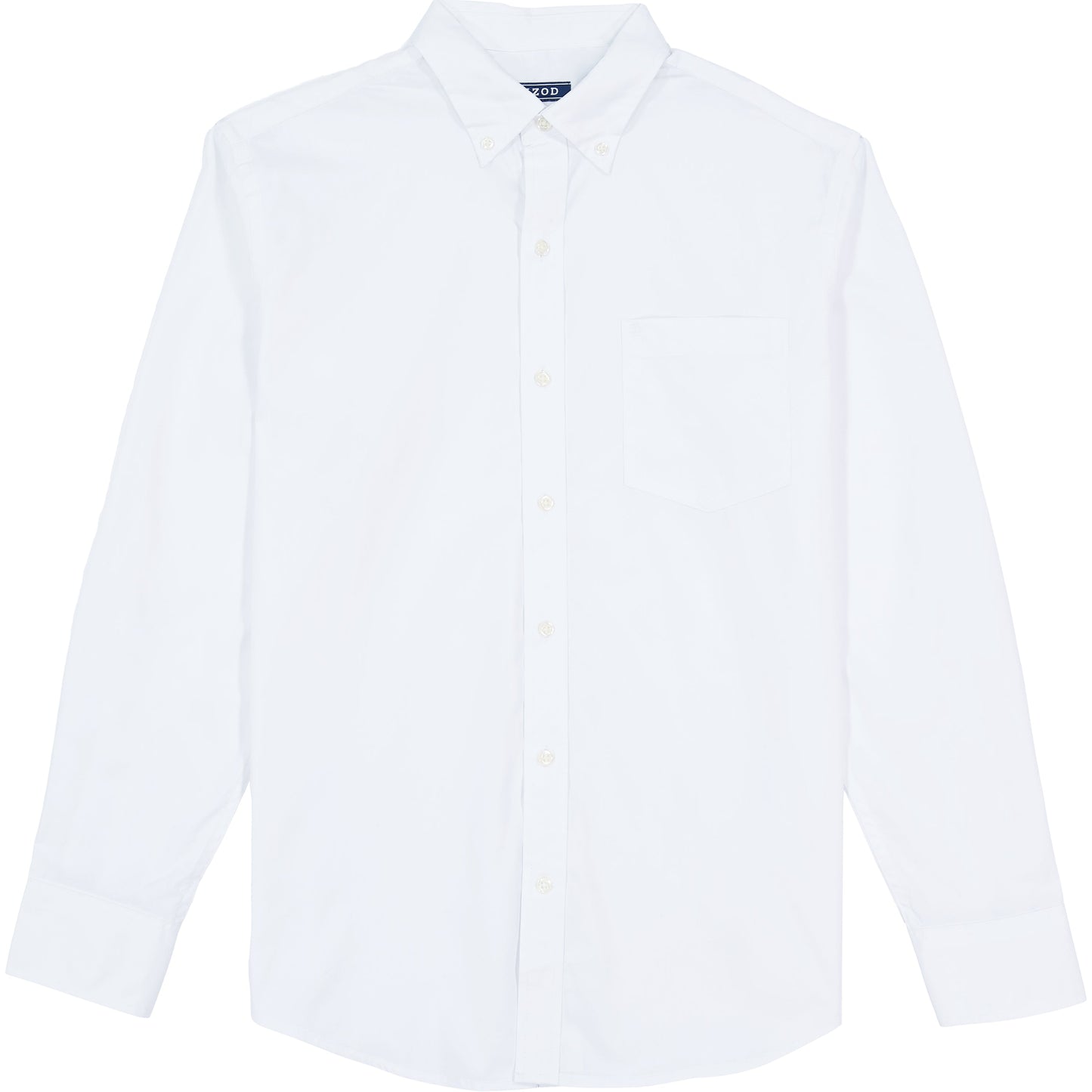 Izod Performance Comfort L/S Shirt - Bright White