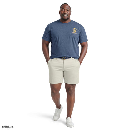 Izod BIG & TALL SALTWATER SHORT SLEEVE GRAPHIC TEE - SARGASSO SEA