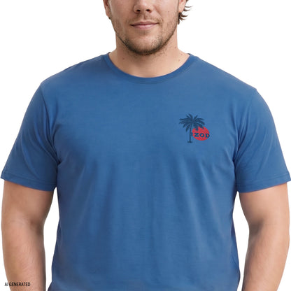 Izod BIG & TALL SALTWATER SHORT SLEEVE GRAPHIC TEE - REGATTA