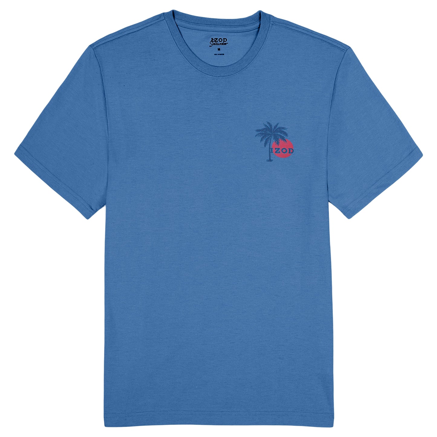 Izod BIG & TALL SALTWATER SHORT SLEEVE GRAPHIC TEE - REGATTA