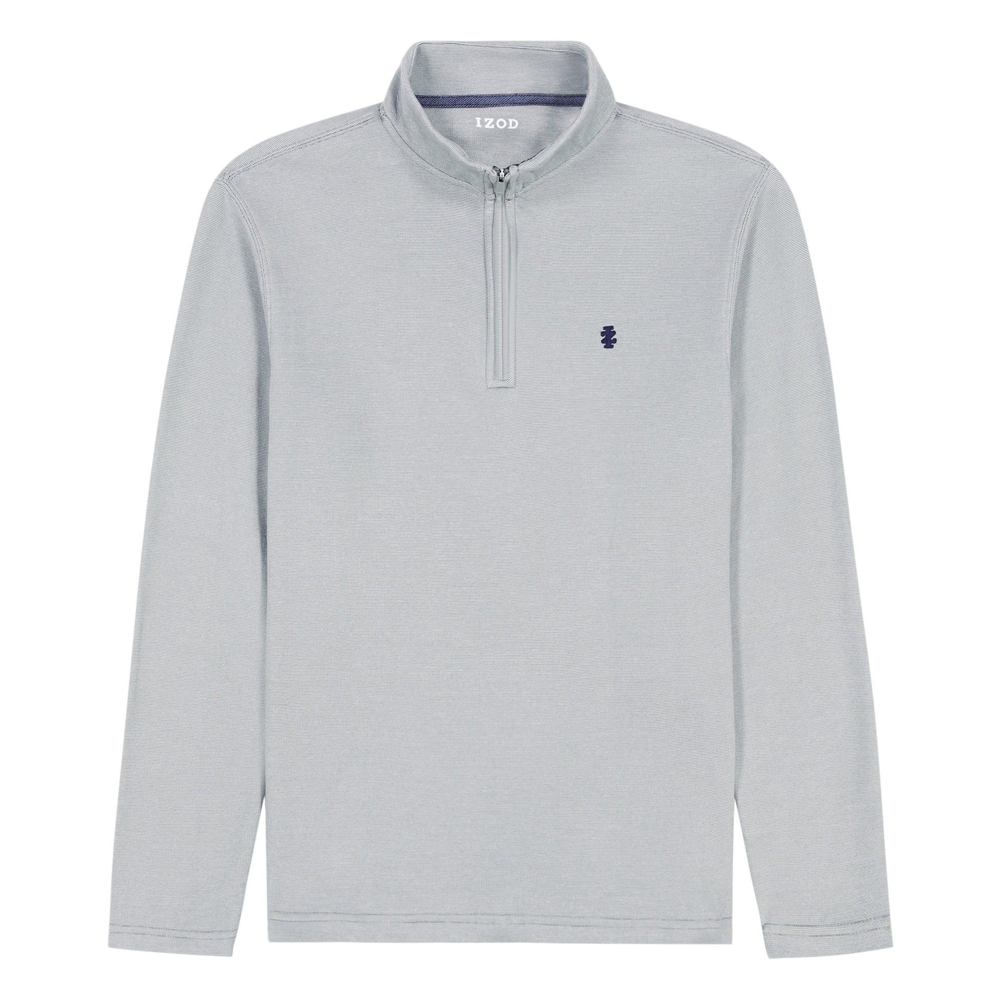 Izod Big & Tall Performance Comfort Quarter Zip - Smoked Pearl