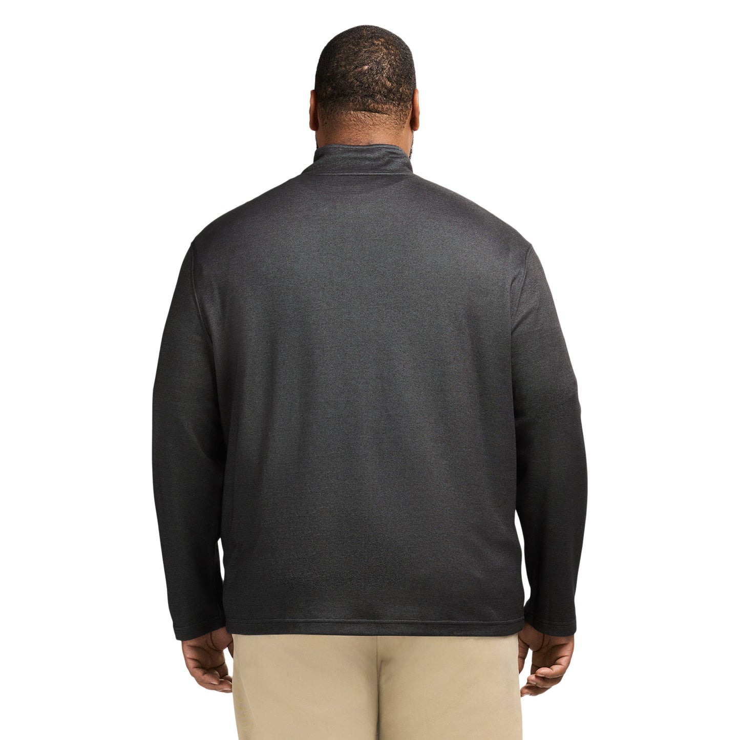 Izod Big & Tall Performance Comfort Striped Quarter Zip - Smoke