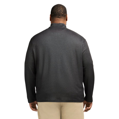 Izod Big & Tall Performance Comfort Striped Quarter Zip - Smoke