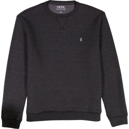 Izod Big & Tall Advantage Performance Crewneck Fleece - Black