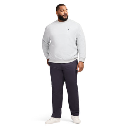 Izod Big & Tall Advantage Performance Crewneck Fleece - Lt Grey Hthr