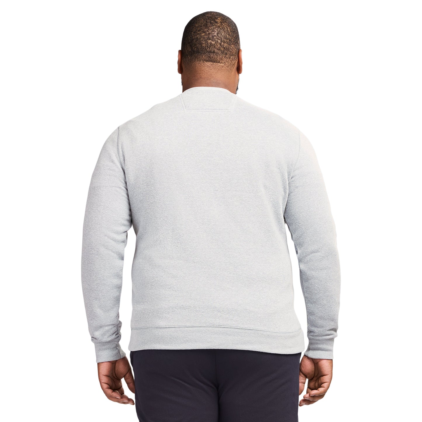 Izod Big & Tall Advantage Performance Crewneck Fleece - Lt Grey Hthr