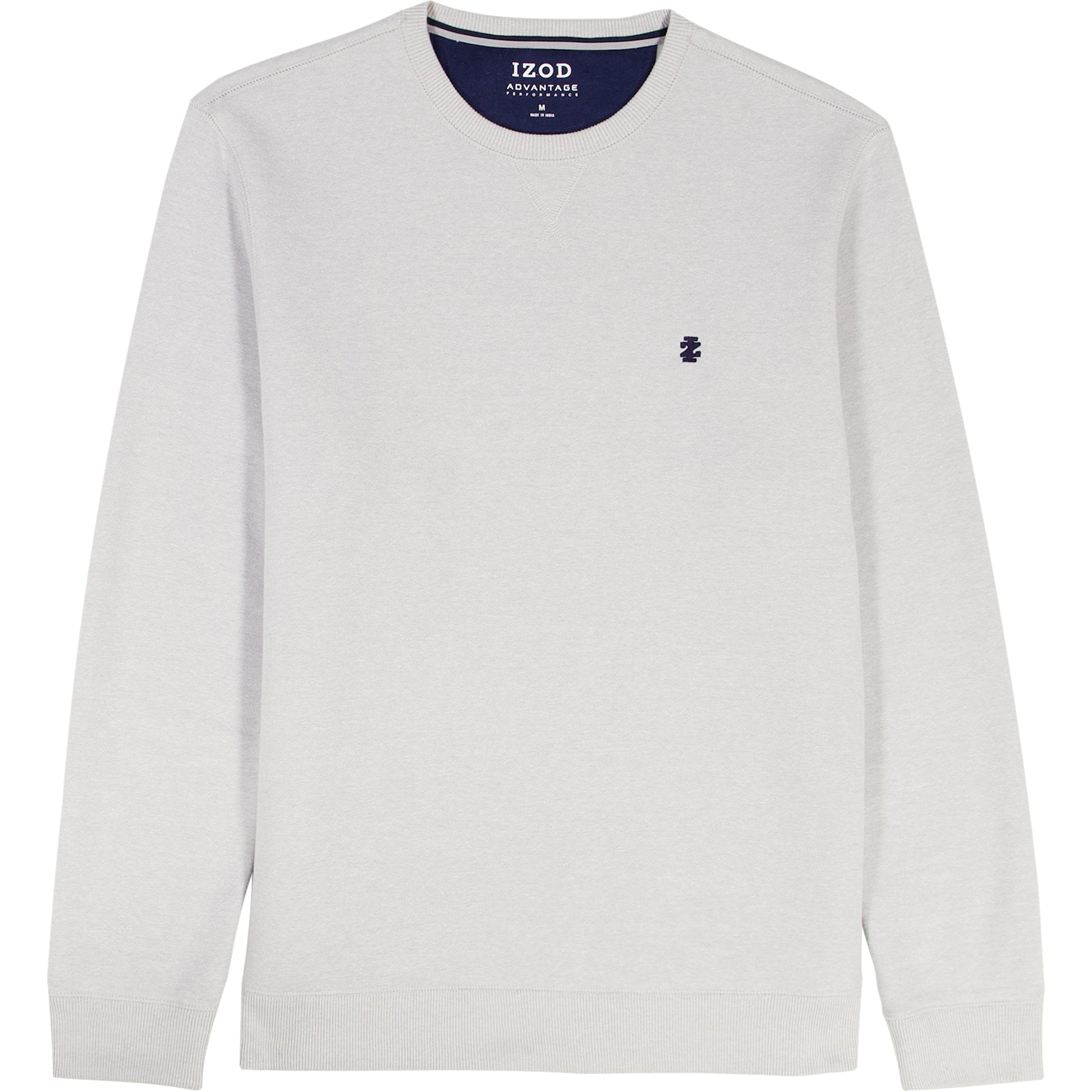 Izod Big & Tall Advantage Performance Crewneck Fleece - Lt Grey Hthr