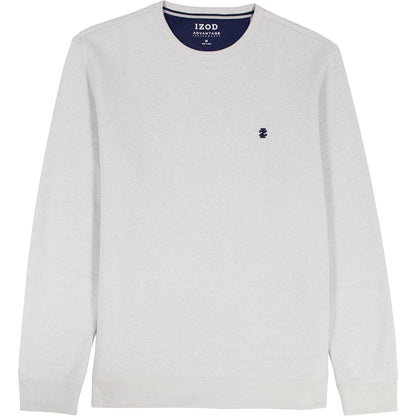 Izod Big & Tall Advantage Performance Crewneck Fleece - Lt Grey Hthr