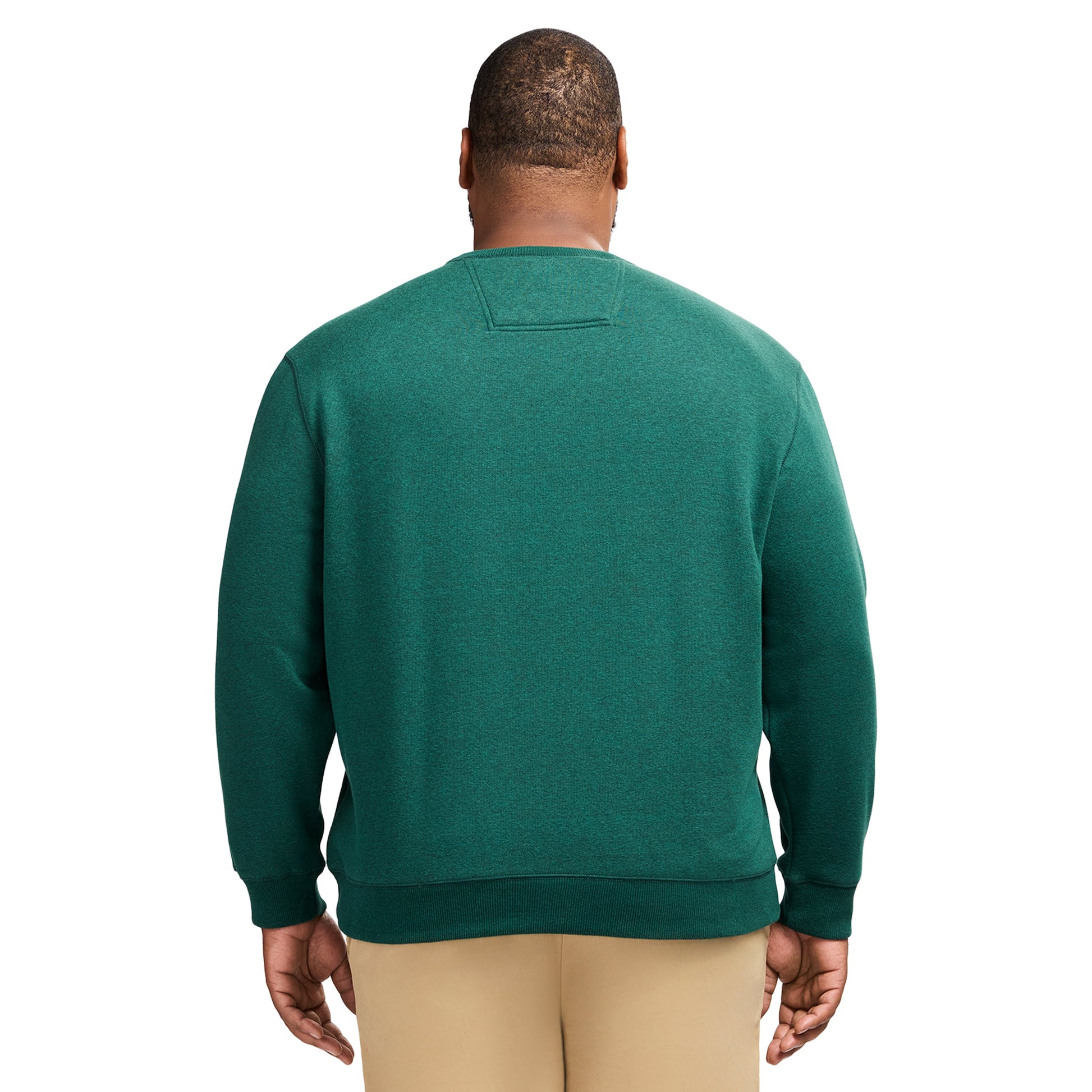 Izod Big & Tall Advantage Performance Crewneck Fleece - Rain Forest