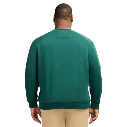 Izod Big & Tall Advantage Performance Crewneck Fleece - Rain Forest