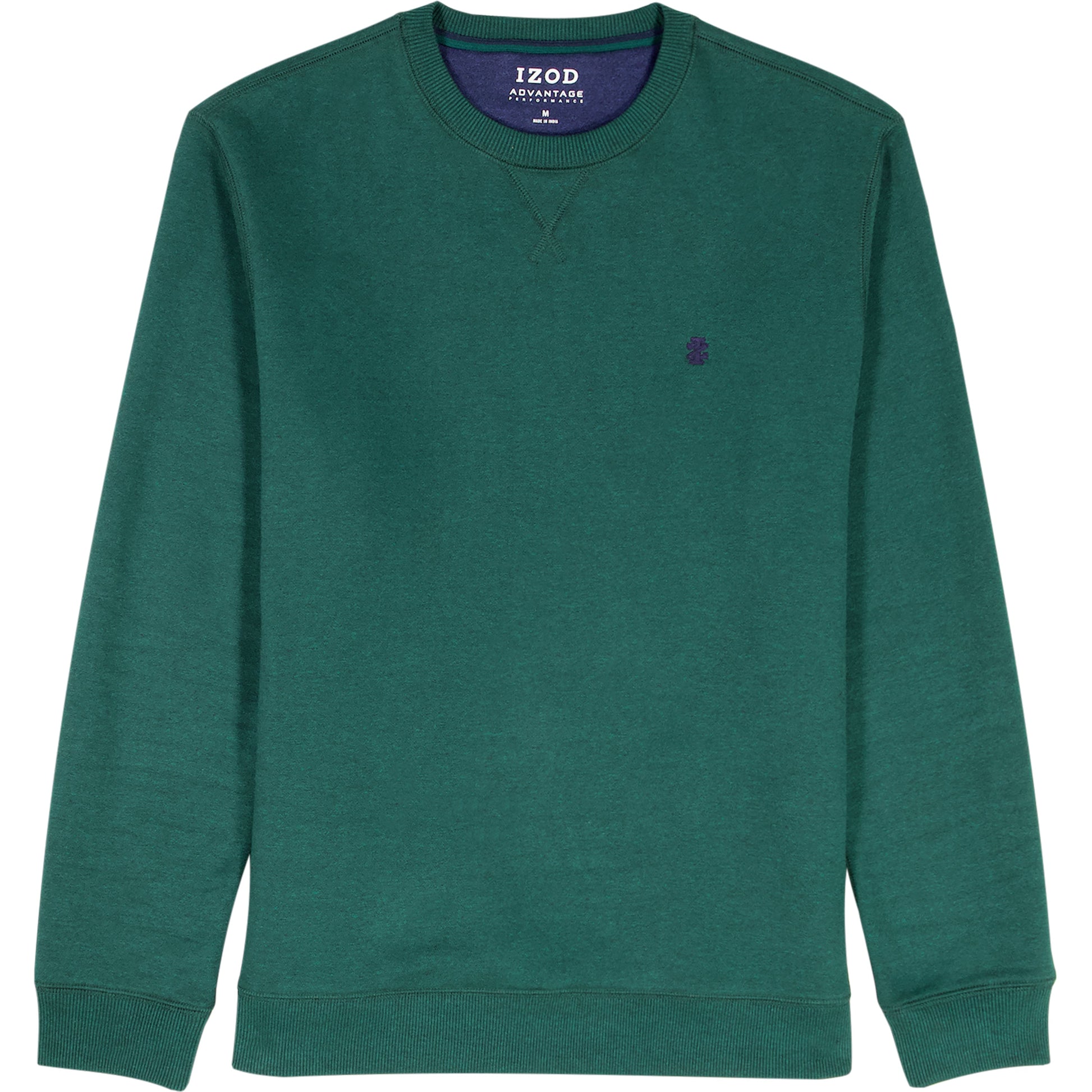 Izod Big & Tall Advantage Performance Crewneck Fleece - Rain Forest