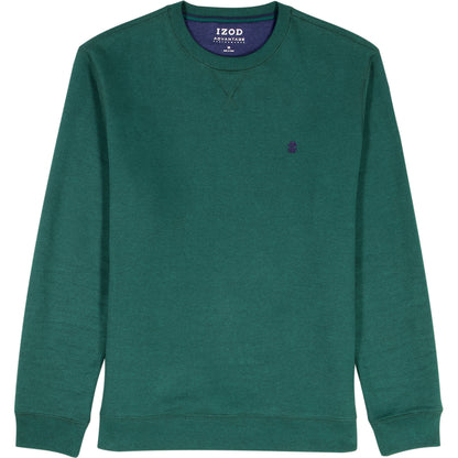 Izod Big & Tall Advantage Performance Crewneck Fleece - Rain Forest