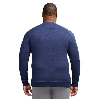 Izod Big & Tall Advantage Performance Crewneck Fleece - Navy Blazer