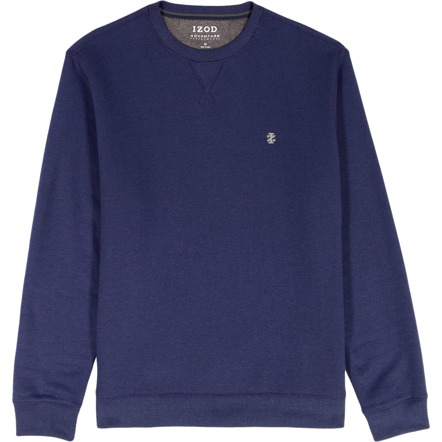 Izod Big & Tall Advantage Performance Crewneck Fleece - Navy Blazer