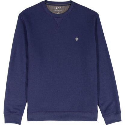 Izod Big & Tall Advantage Performance Crewneck Fleece - Navy Blazer