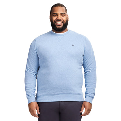 Izod Big & Tall Advantage Performance Crewneck Fleece - Della Robbia Blue