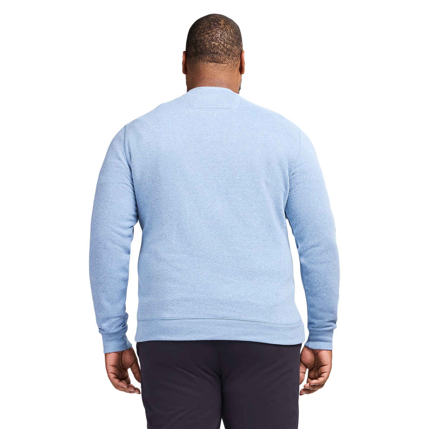 Izod Big & Tall Advantage Performance Crewneck Fleece - Della Robbia Blue