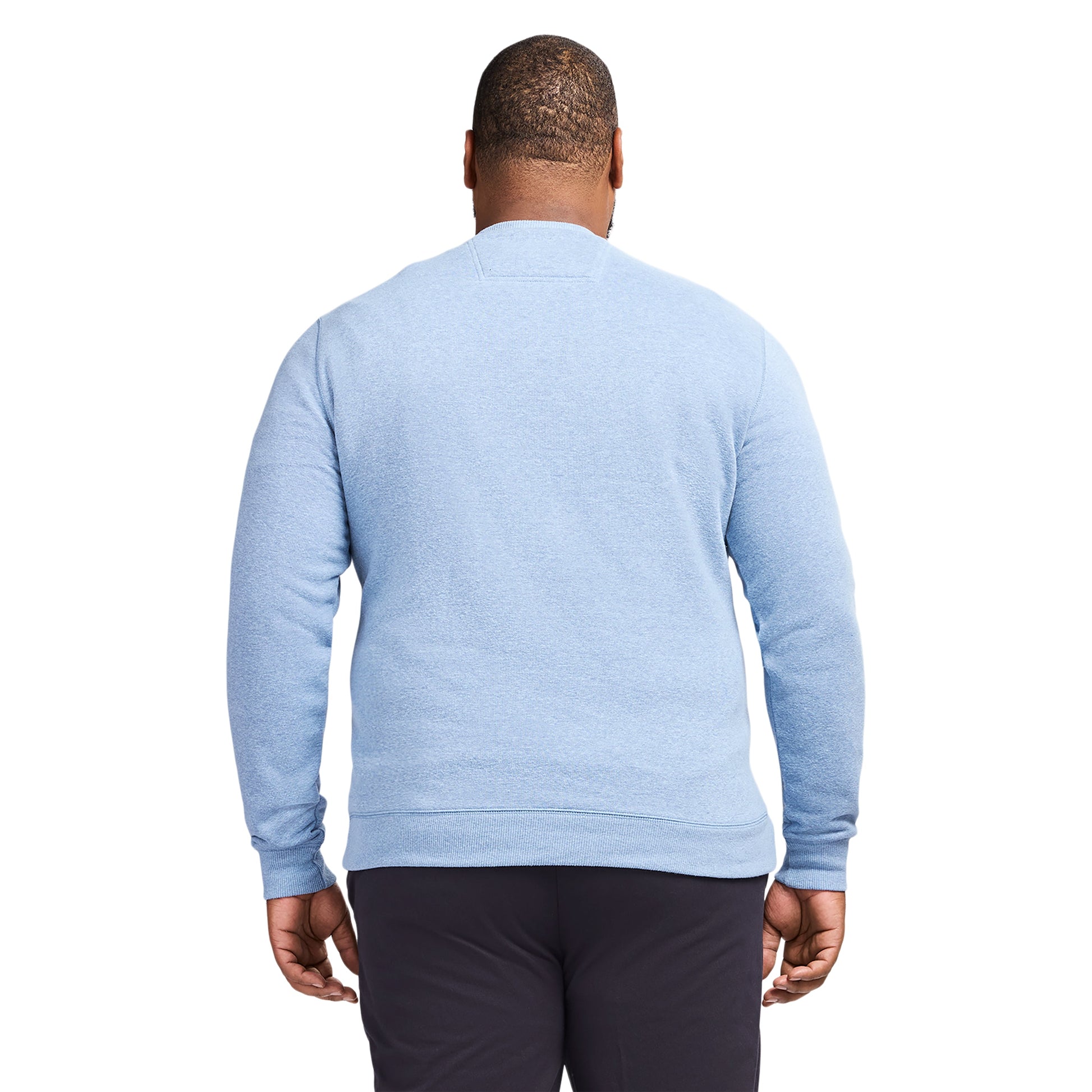 Izod Big & Tall Advantage Performance Crewneck Fleece - Della Robbia Blue