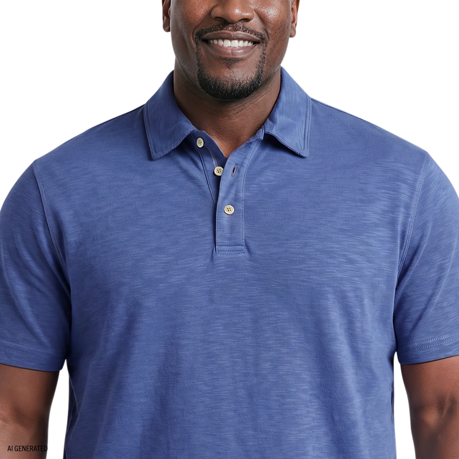 Izod BIG & TALL DOCKSIDE SLUB S/S POLO - TRUE NAVY
