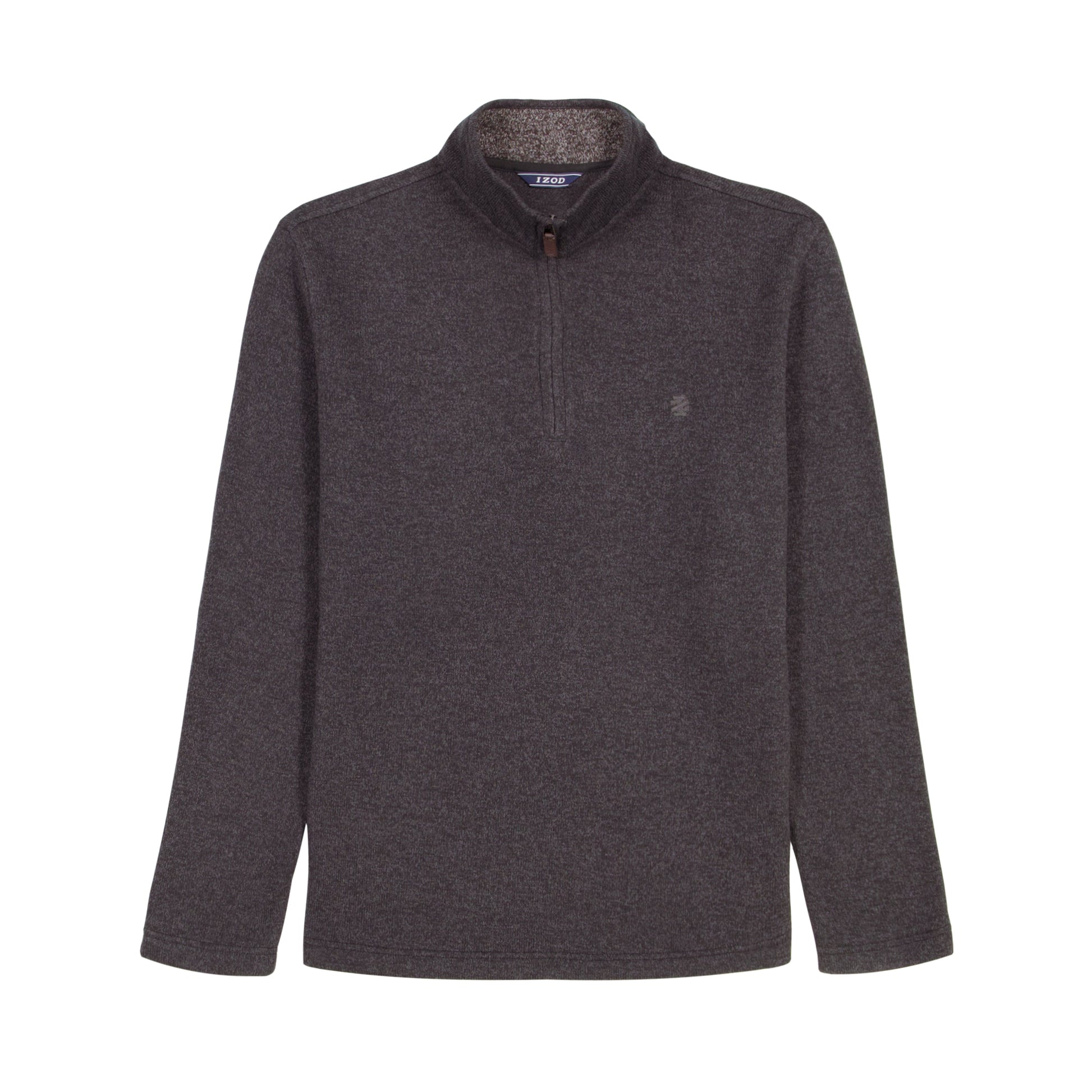 Izod Big & Tall Thermasoft Sweater Fleece Quarter Zip - Black