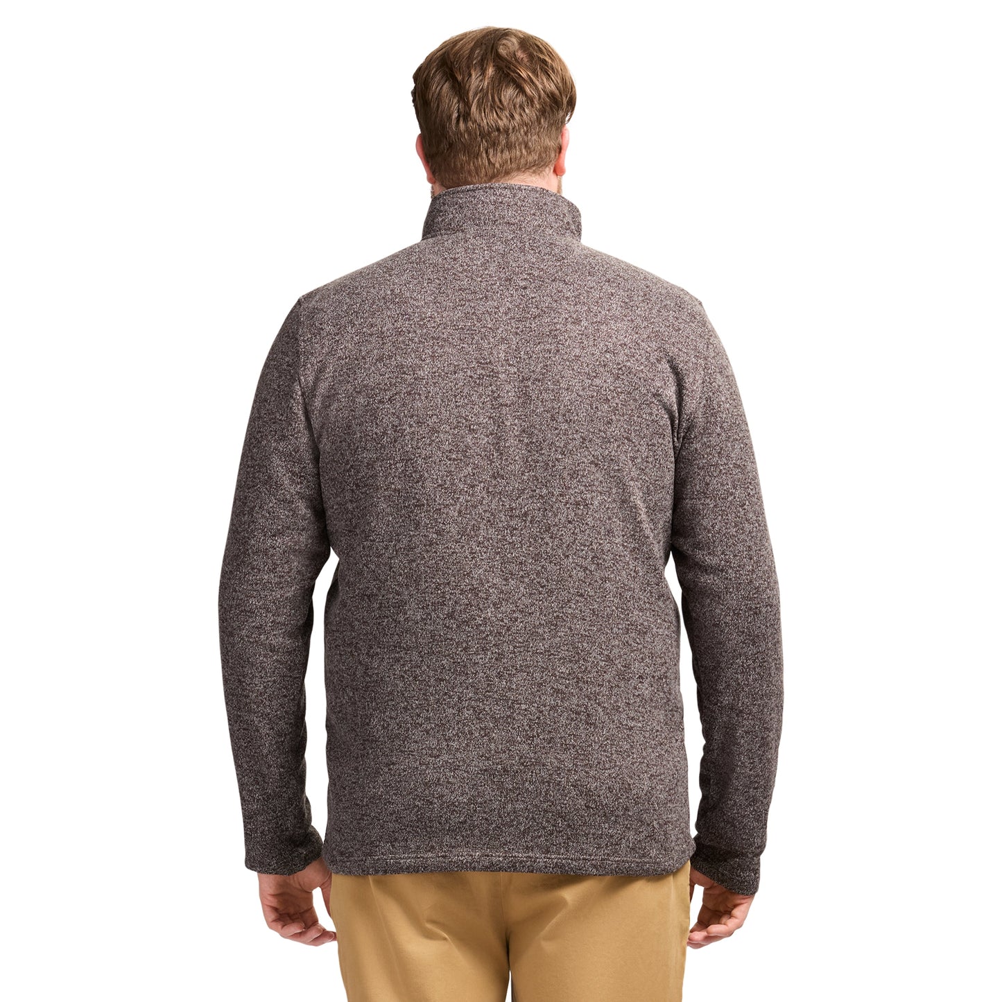 Izod Big & Tall Thermasoft Sweater Fleece Quarter Zip - Carbon Hthr