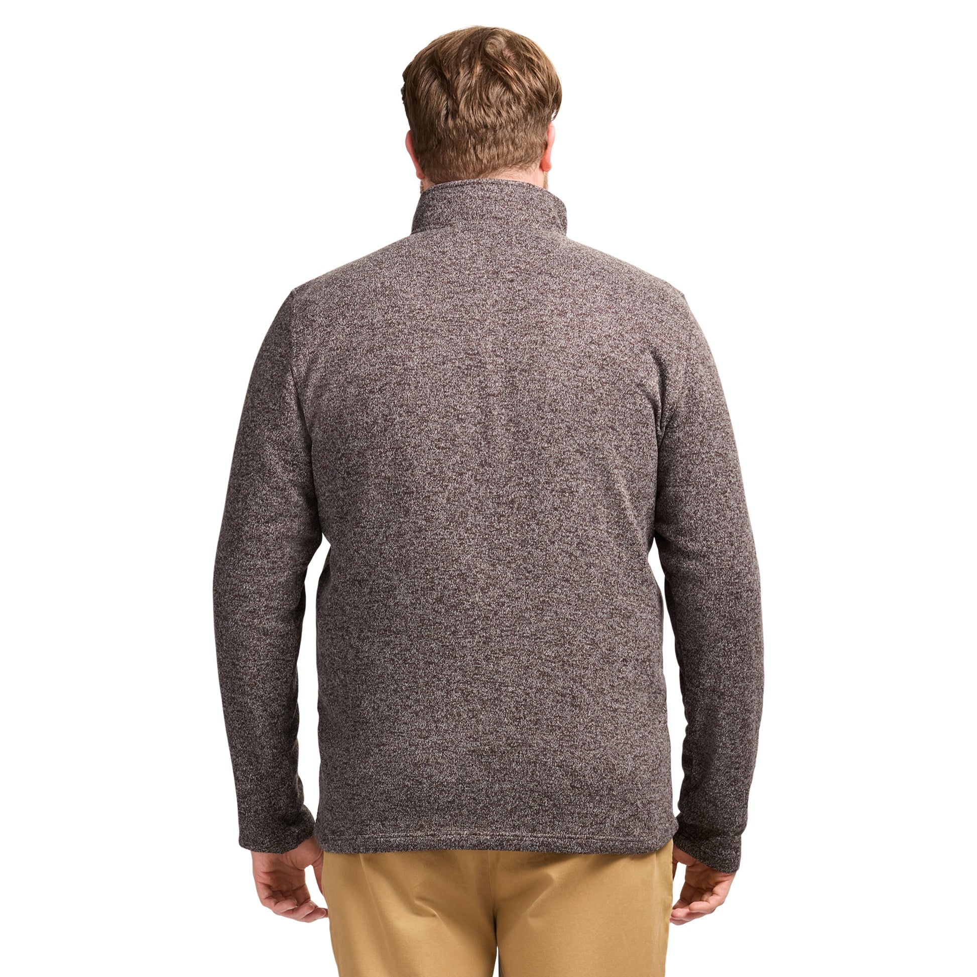 Izod Big & Tall Thermasoft Sweater Fleece Quarter Zip - Carbon Hthr