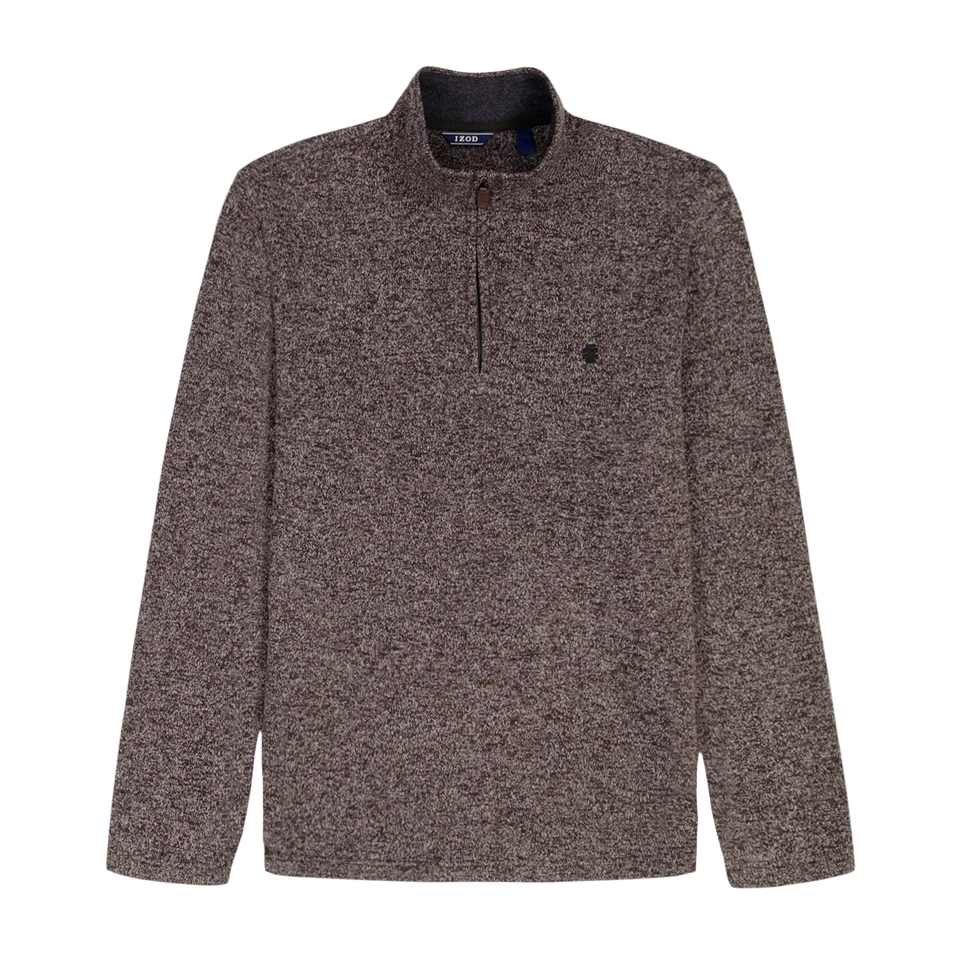 Izod Big & Tall Thermasoft Sweater Fleece Quarter Zip - Carbon Hthr