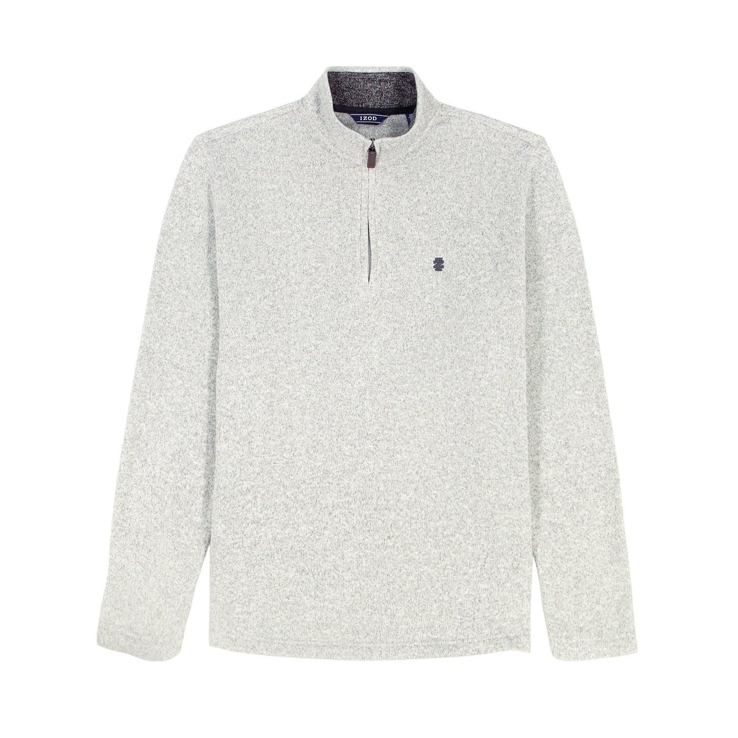 Izod Big & Tall Thermasoft Sweater Fleece Quarter Zip - Lt Grey Htr