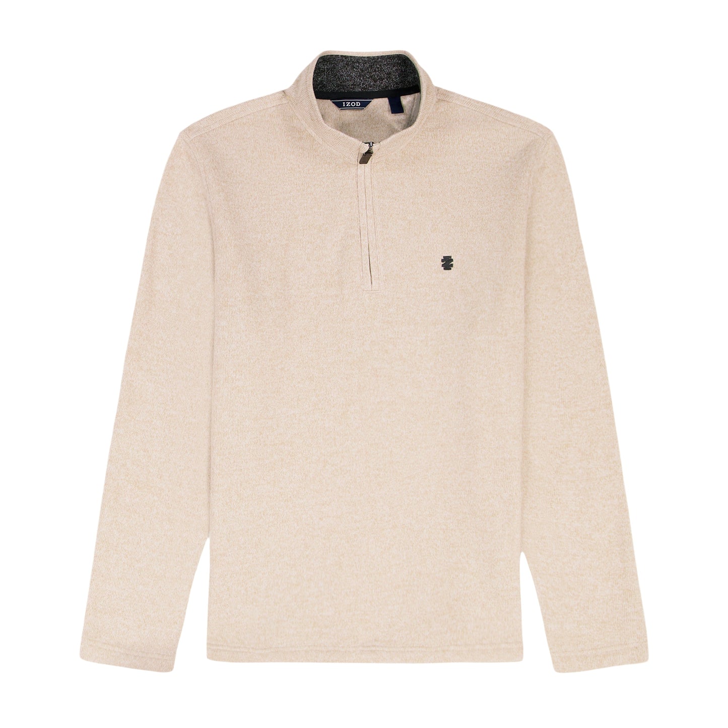 Izod Big & Tall Thermasoft Sweater Fleece Quarter Zip - Rock Hthr