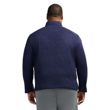 Izod Big & Tall Thermasoft Sweater Fleece Quarter Zip - Navy Blazer